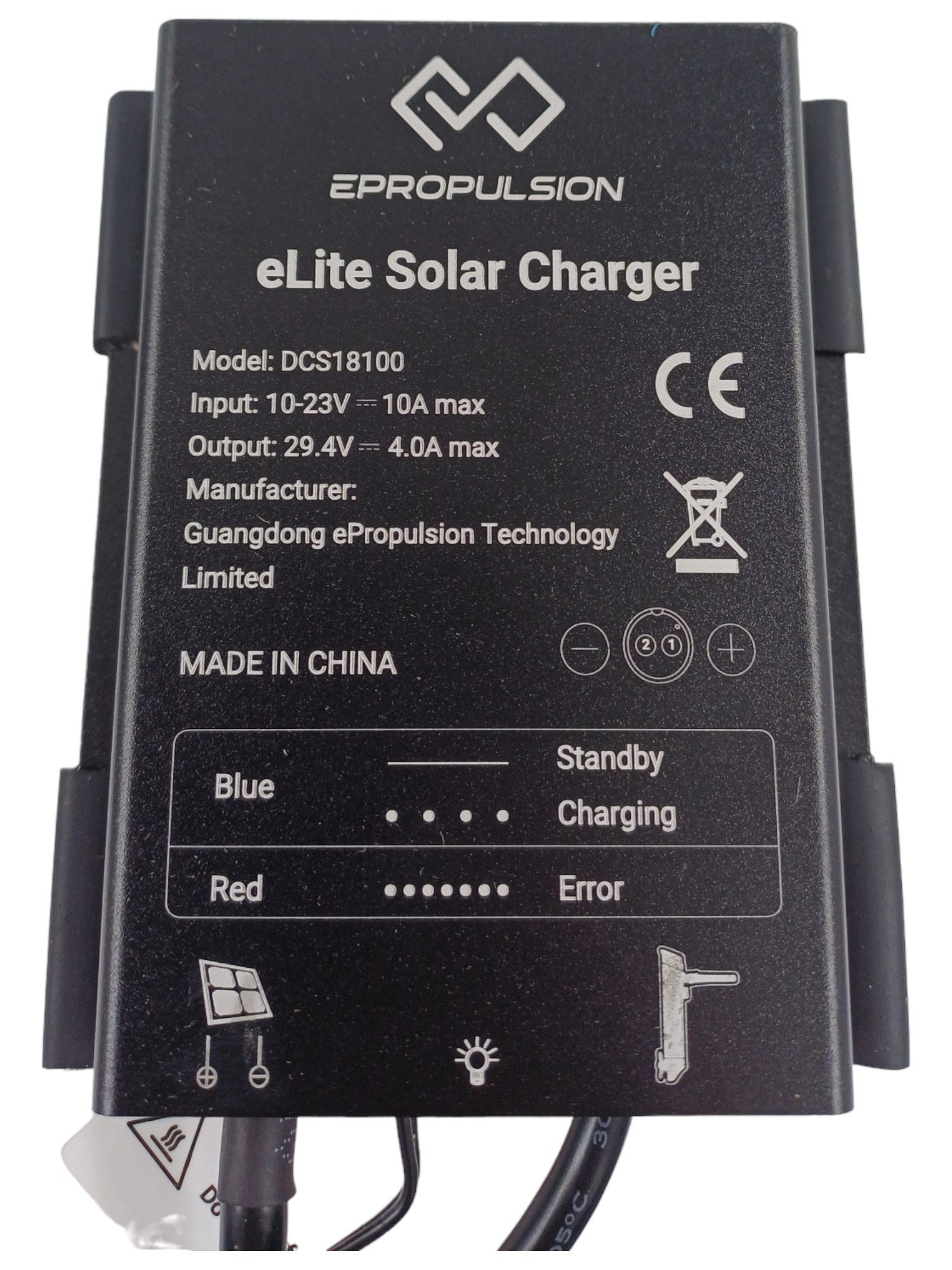 ePropulsion eLite 12V Solarregler + 12 V Ladegerät
