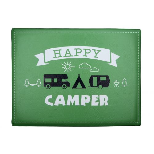 Sitzpolster für Bierkiste "Happy Camper"