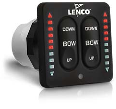 Lenco Doppelwippschalter PRO-LED "flat version"