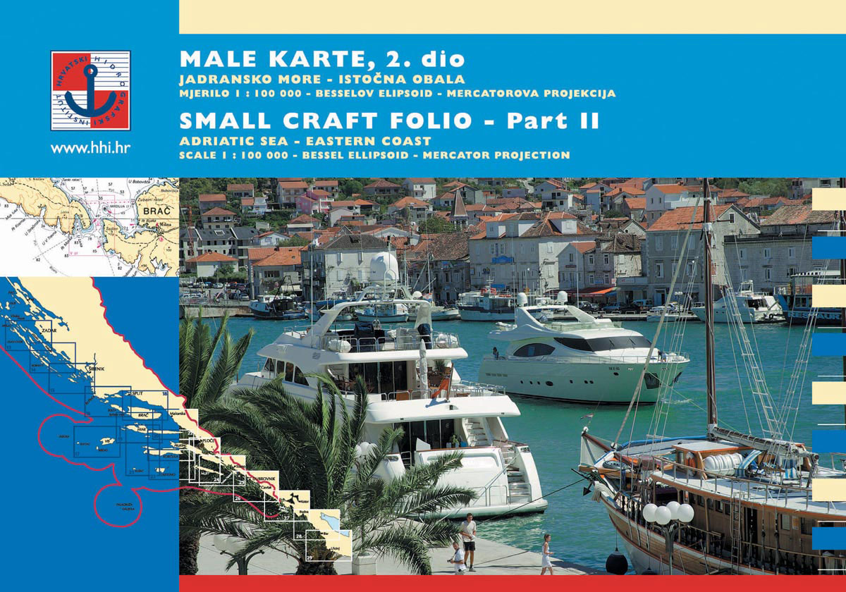 Kroatischer Sportboot Kartensatz - 2. Teil Süd