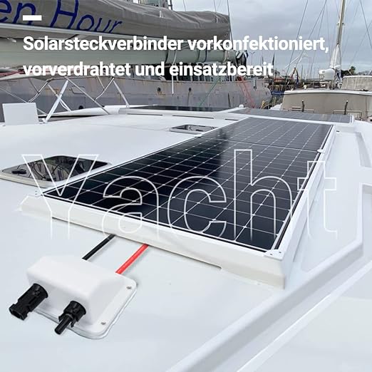 Solarkabel Borddurchlass MC4 3m Kabel, weiss