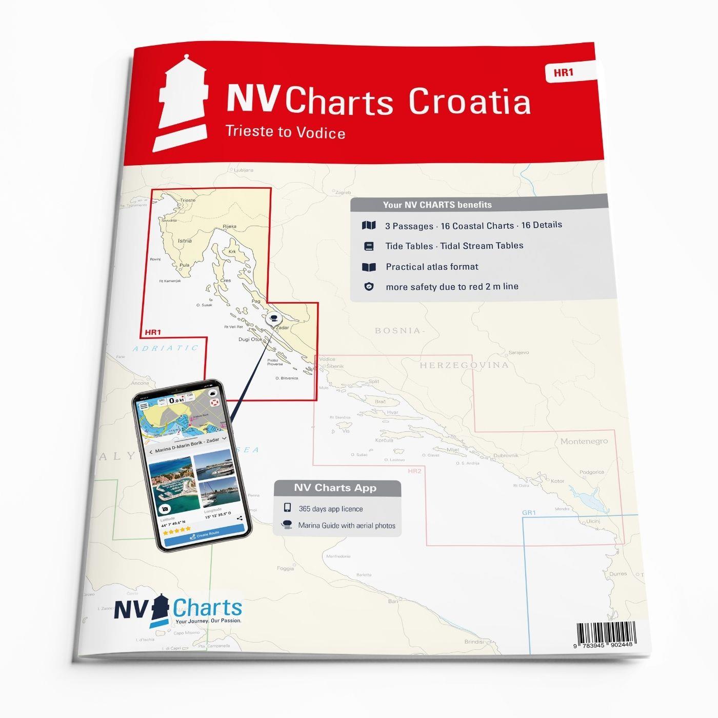 NV Seekarten Atlas Kroatien HR1