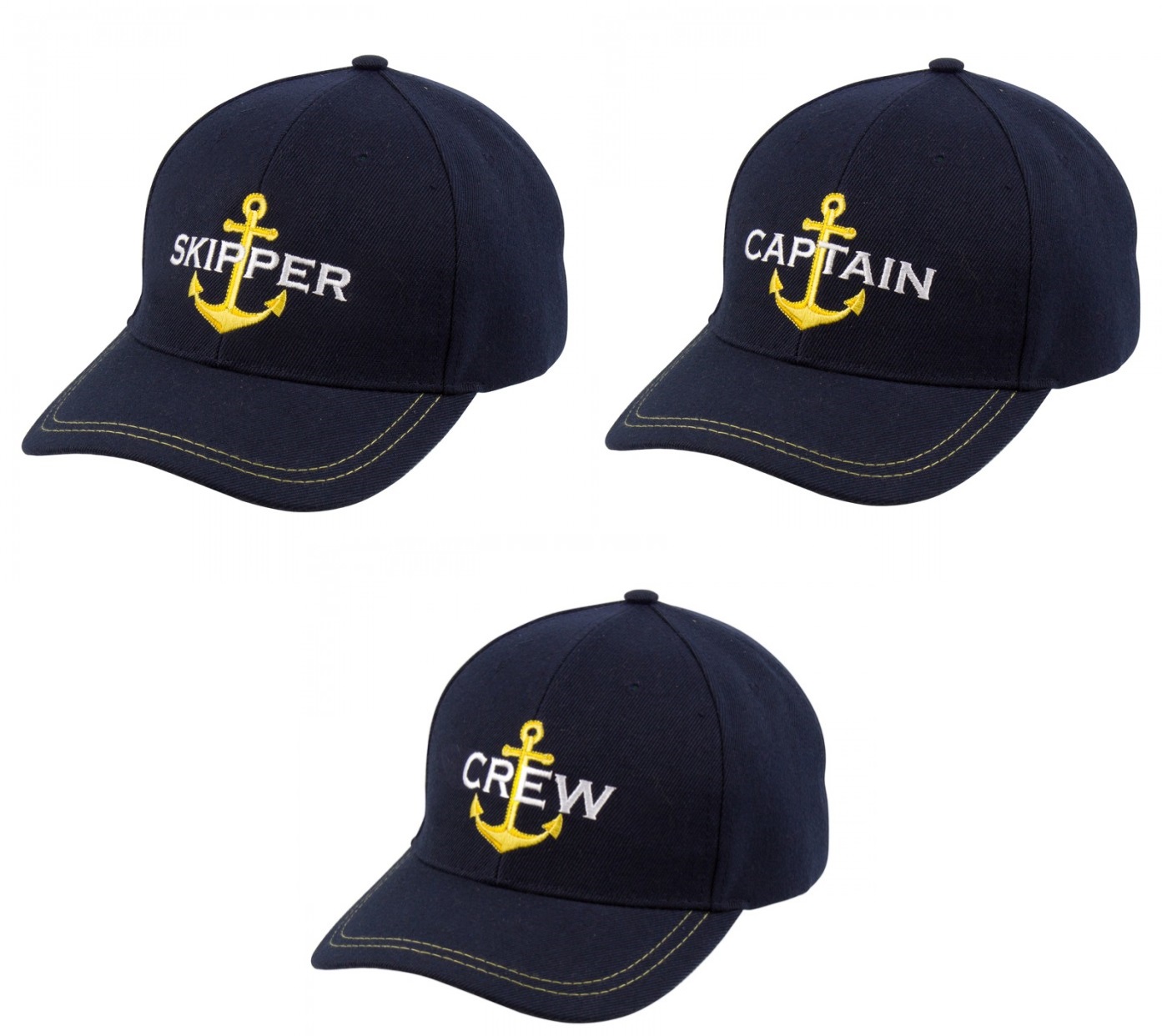 Yachting Cap in drei Ausführungen
