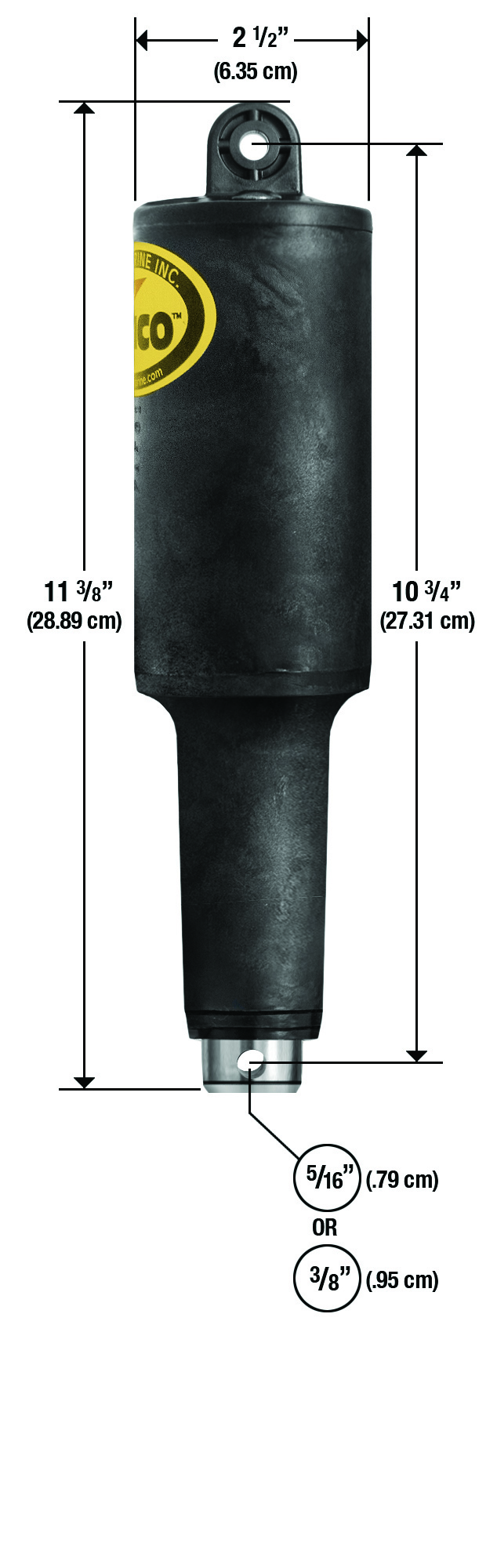 Lenco Trimmzylinder 101XD / 2-1/4" (5.715 cm)