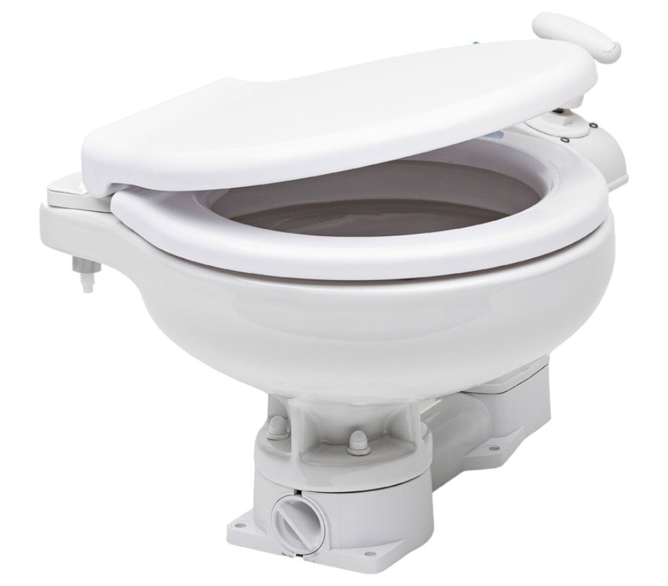 Bord Toilette mit Softclose & Handpumpe