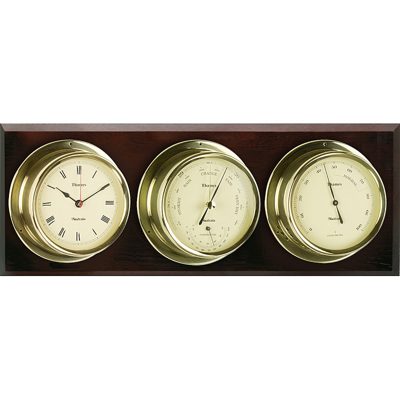 Instrumentenset Uhr + Barometer + Hygrometer