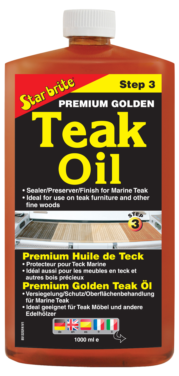 Star Brite Premium Golden Teak Oil Step 3