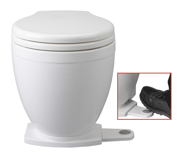 Jabsco-Toilette Lite Flush mit Fußschalter