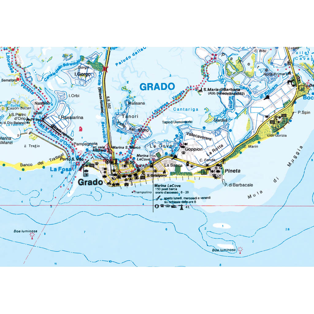 Seekarte Lagune Grado - Marano N02