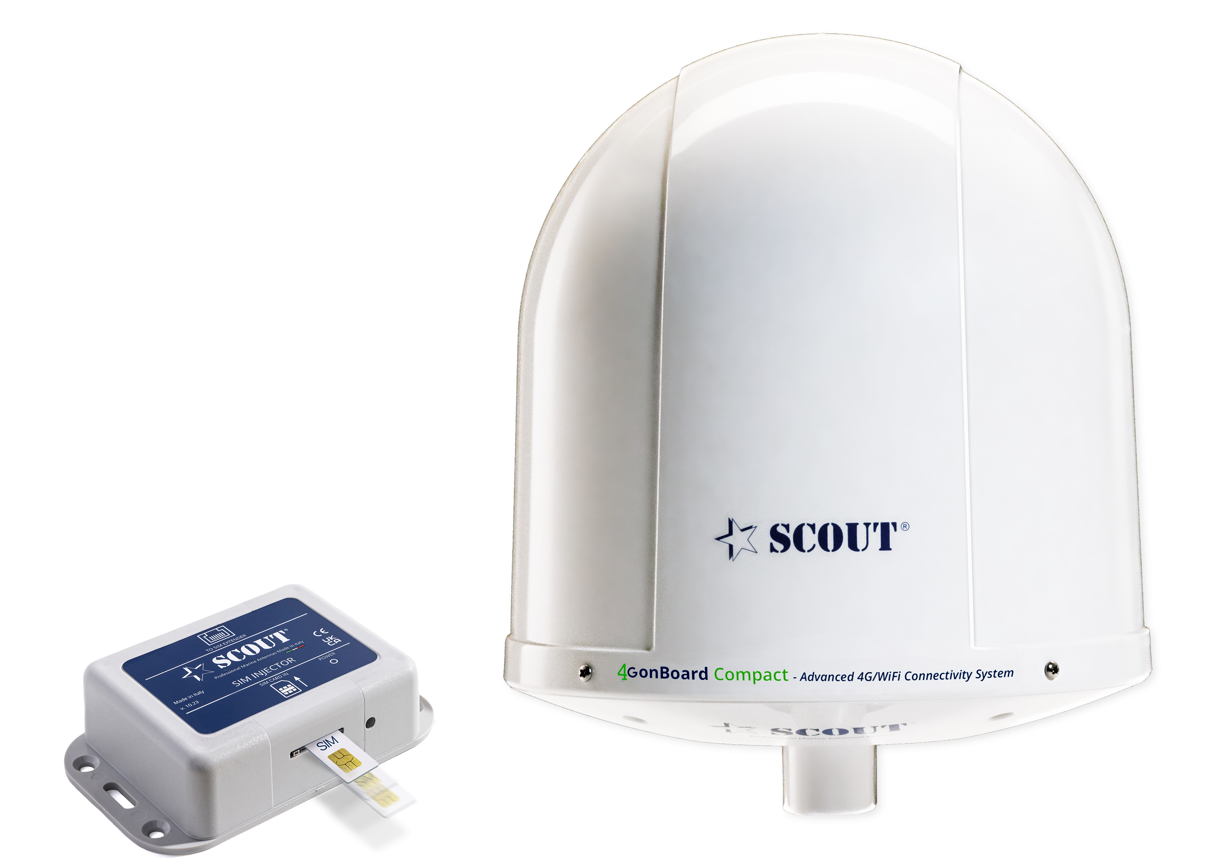 Scout 4G onBoard Compact Antenne - weiß