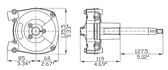 Uflex Lenkgetriebe T71FC mit Planetengetriebe