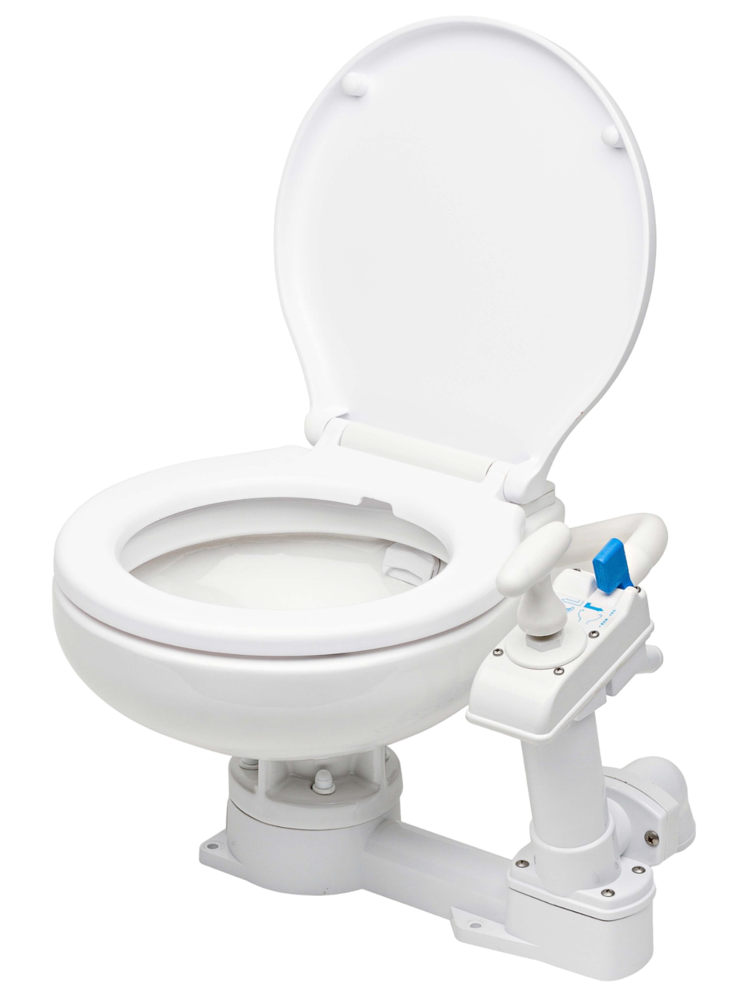 Bord Toilette mit Softclose & Handpumpe