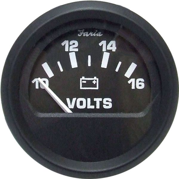 Faria Voltmeter 10-16 V